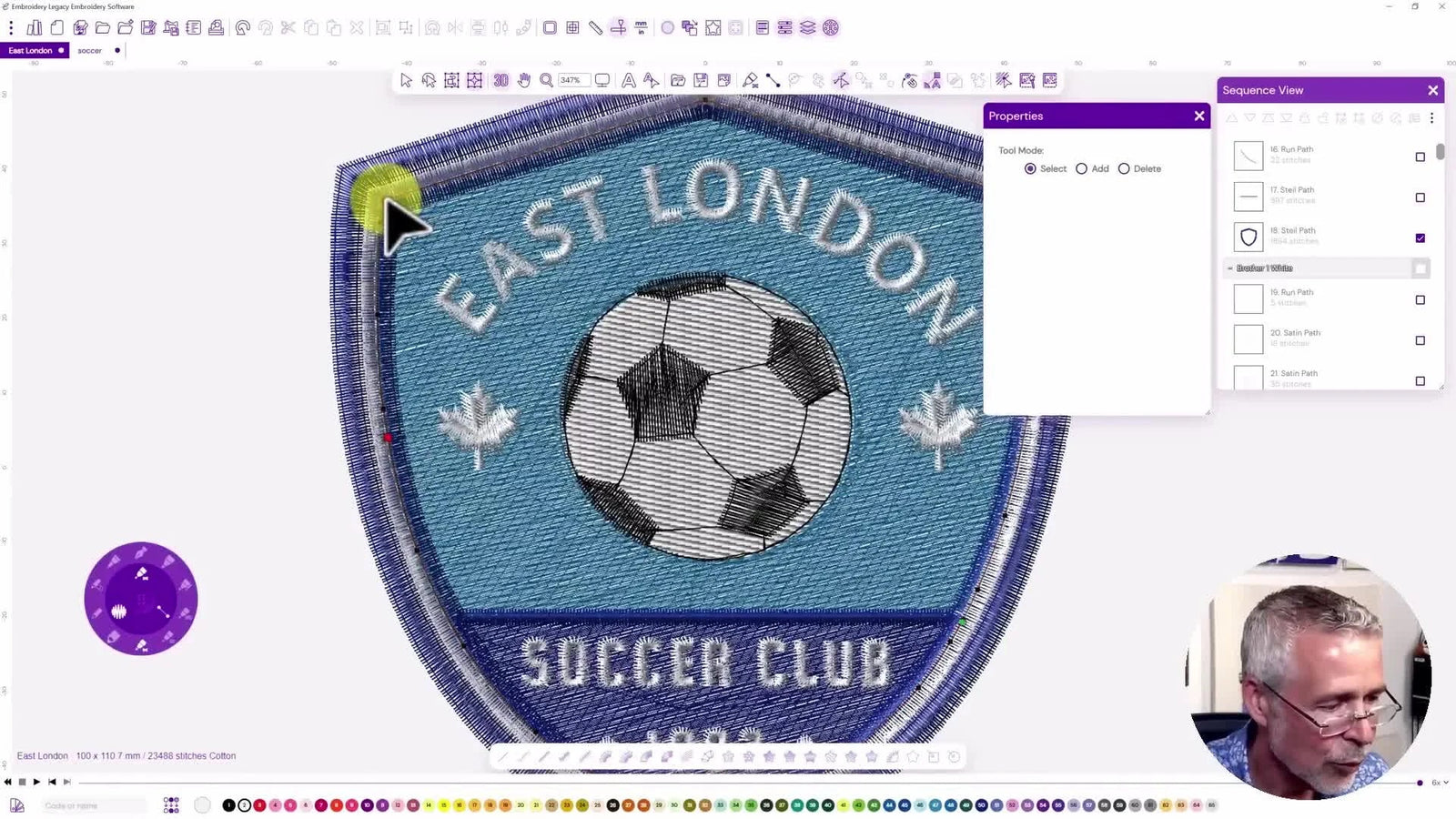 Stop Sweatshirt Puckering at the Source: Re-Digitize a Soccer Crest for Flat, Clean Embroidery (Without “Bulletproof” Density)