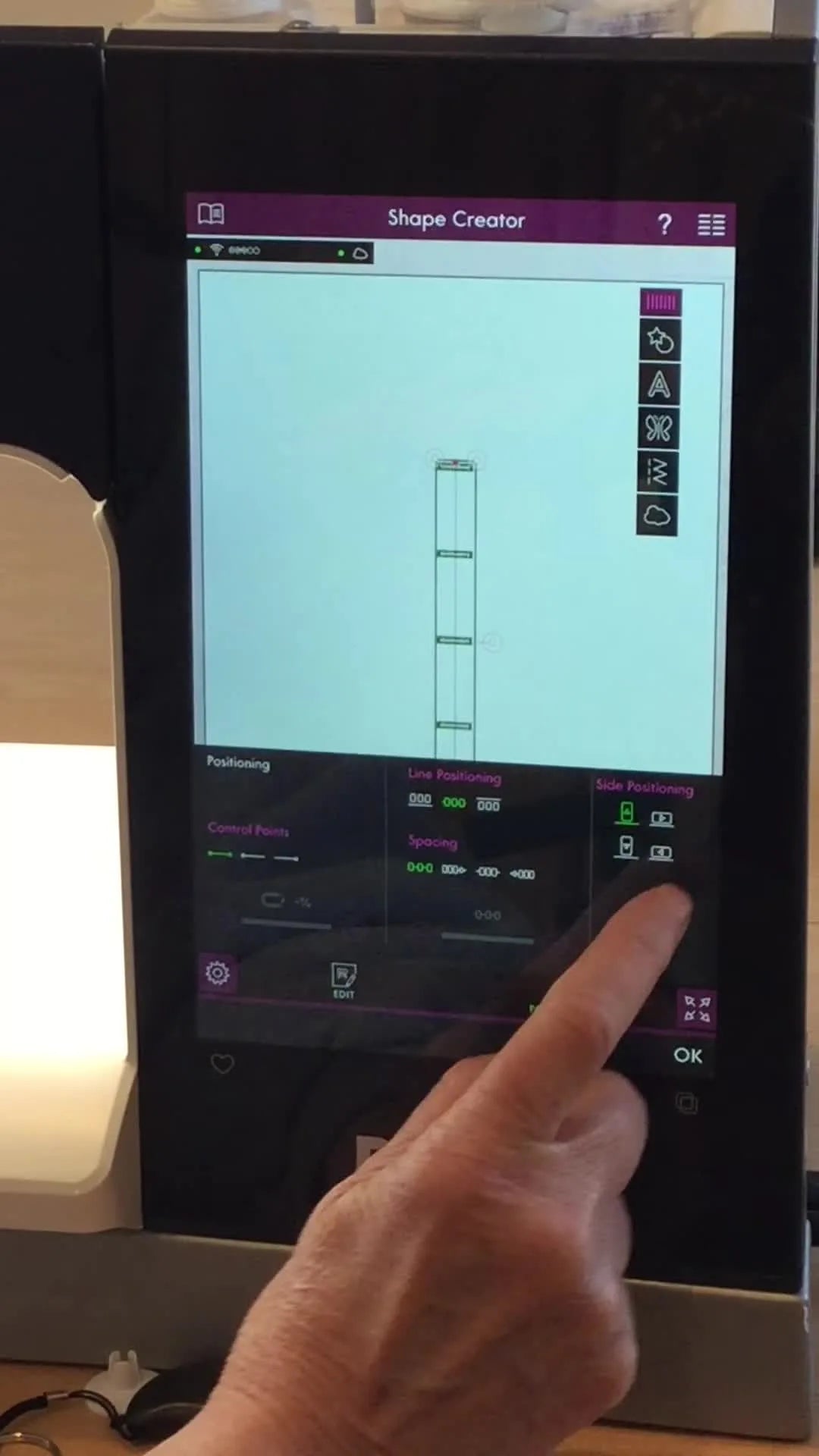 Five Perfect Buttonholes, One Hoop: A Pfaff Creative Icon Shape Creator Placket Workflow That Won’t Drift
