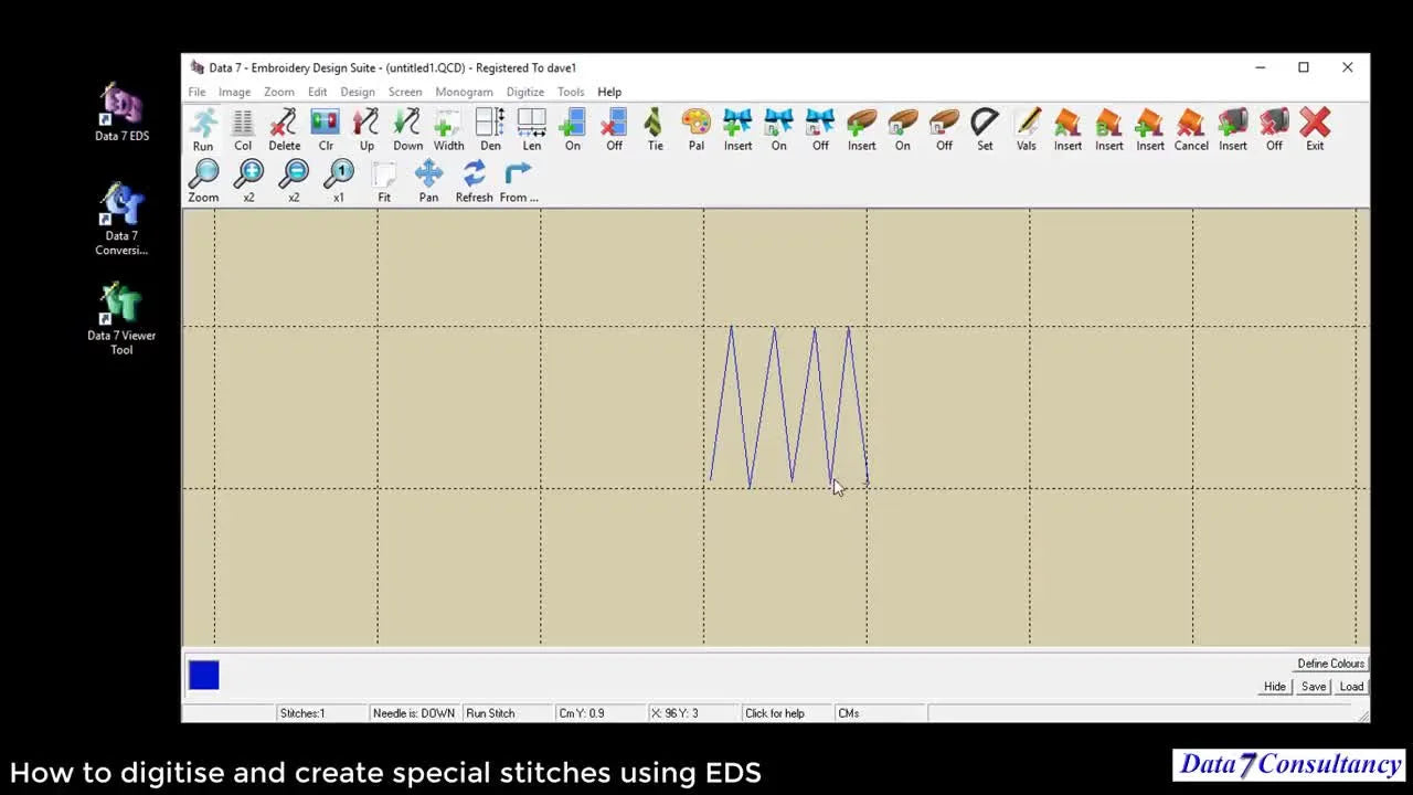 Create a Custom Special Stitch in Data 7 EDS (QSS): The Clean, Repeatable Workflow Digitizers Use When “Freehand” Must Still Stitch Perfectly