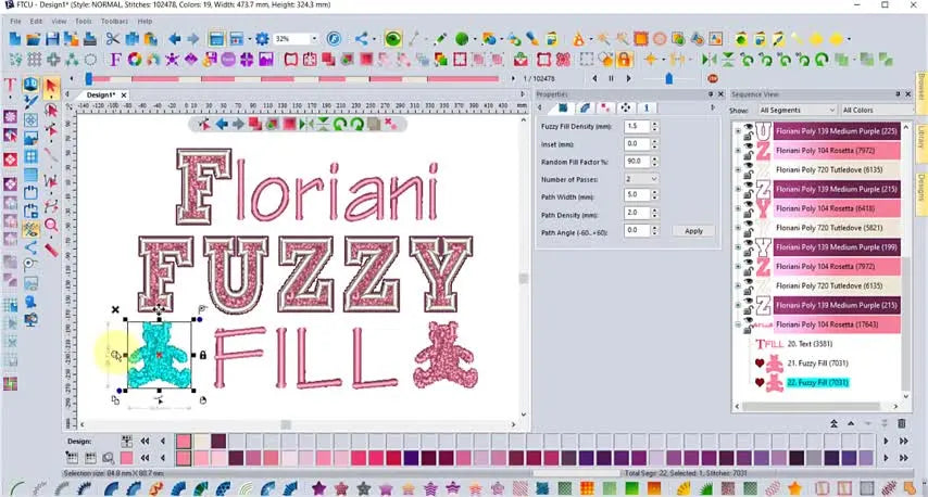 Floriani FTCU Fuzzy Fill Tool: Get That “Textured Background” Look Without Freezing Your Computer (or Your Patience)