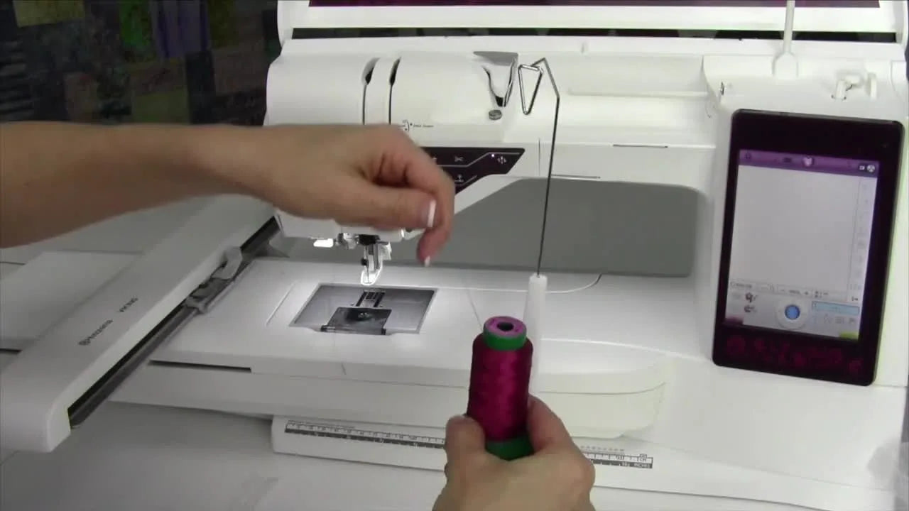Hear the Click, Avoid the Crash: Setting Up the Husqvarna Viking Designer Ruby Royale for Embroidery (Module, Sensor Q Foot, Mega Spool Stand, Hoop)