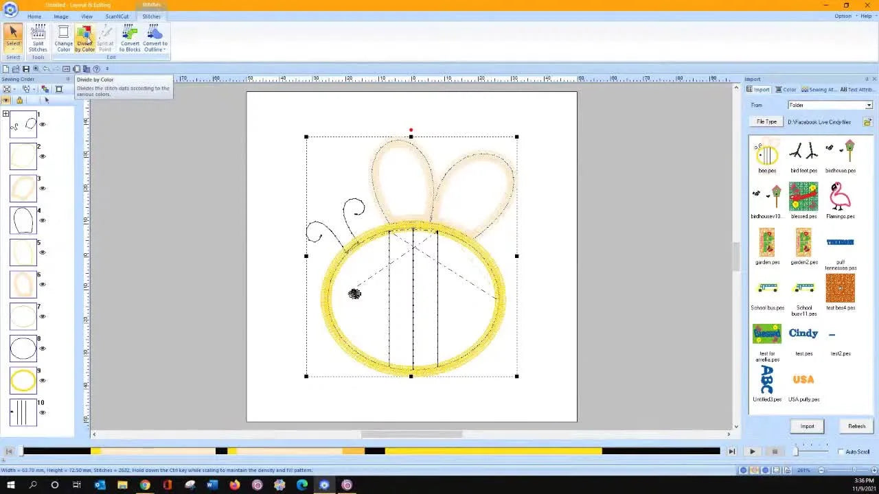 PE-Design 11 to Brother ScanNCut: Turn Purchased Appliqué Designs into Clean FCM Cut Files (Without Welding Pieces Together)