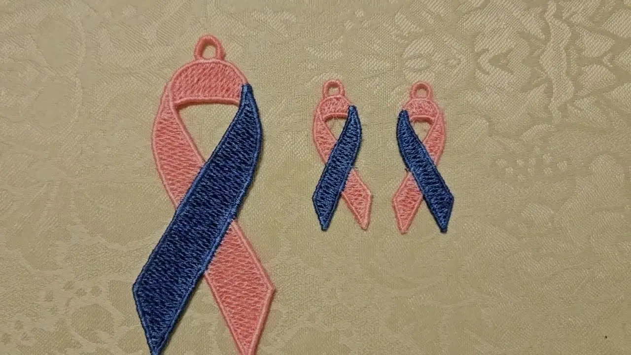 Two-Color FSL Male Breast Cancer Ribbon on a Baby Lock: The Clean Hooping + Bobbin-Match Method That Saves Your Lace