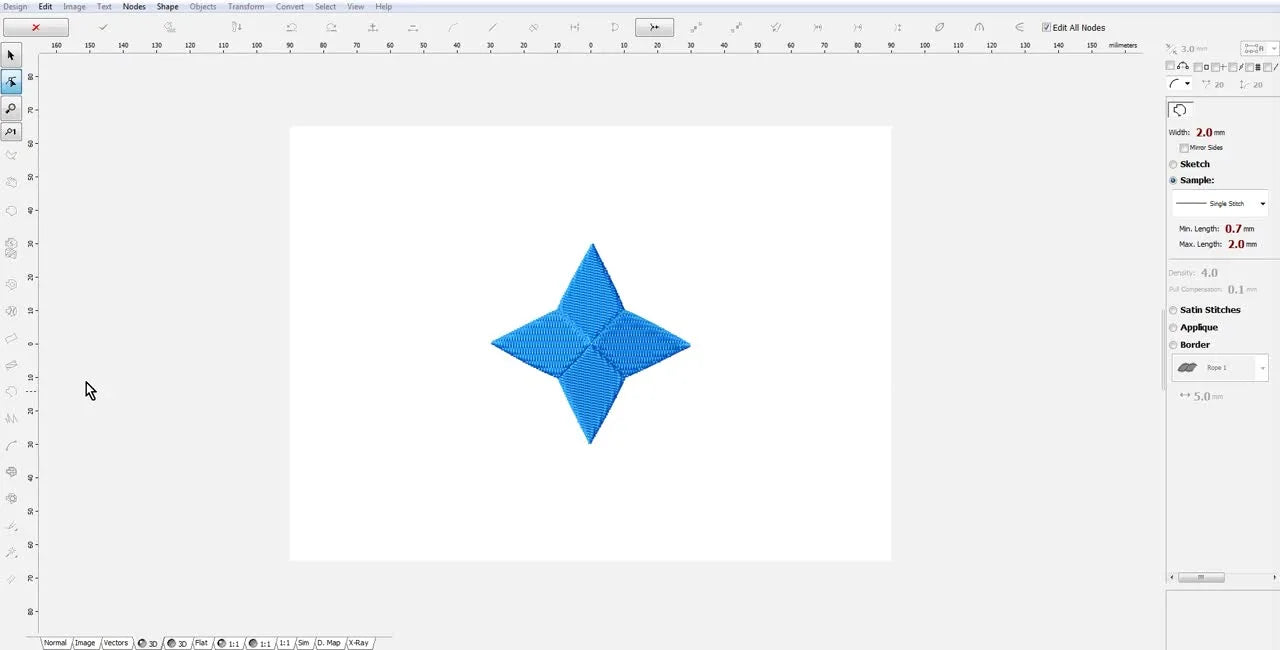 Digitize Simple Stars That Actually Stitch Clean: Transform, Node Edit, and Candlewick Tricks