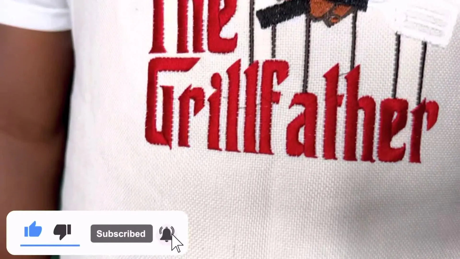The “Grillfather” Apron on a Ricoma EM-1010: Clean Hooping, Correct Rotation, and a Pricing Reality Check