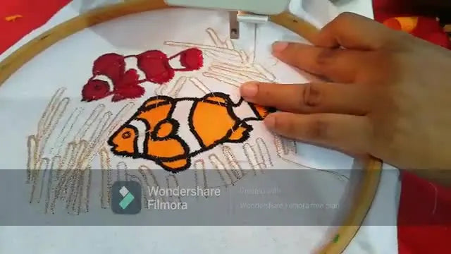 Reverse Appliqué on a Usha Janome: The Pre-Cut Slit Trick for Clean Clown Fish (Without Panic-Trimming)