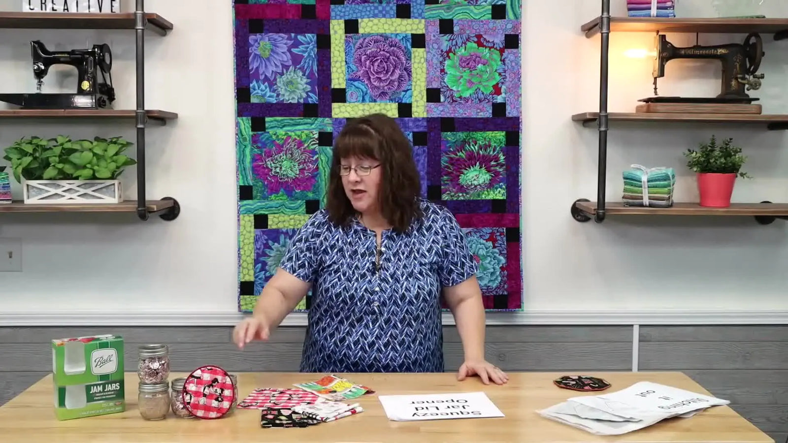 Make a Reversible ITH Squeezy Jar Opener That Actually Grips: Shelf Liner + Appliqué Frames, Done Clean