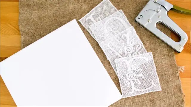 Hatch Freestanding Lace “LOVE” Wall Art That Doesn’t Fall Apart: Motif Spacing, Clean Sequencing, and a Burlap Canvas Finish