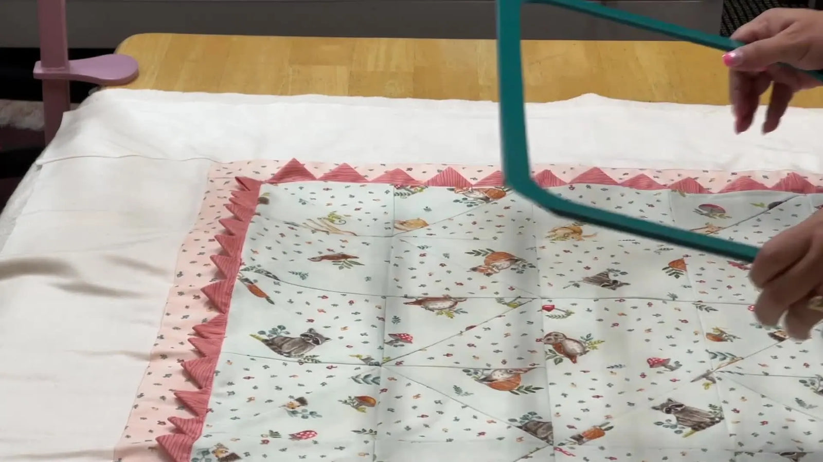 Quilt on a Brother Dream Machine Without the Hooping Headache: Clear Blue Tiles + Magnetic Hoops That Stay Square