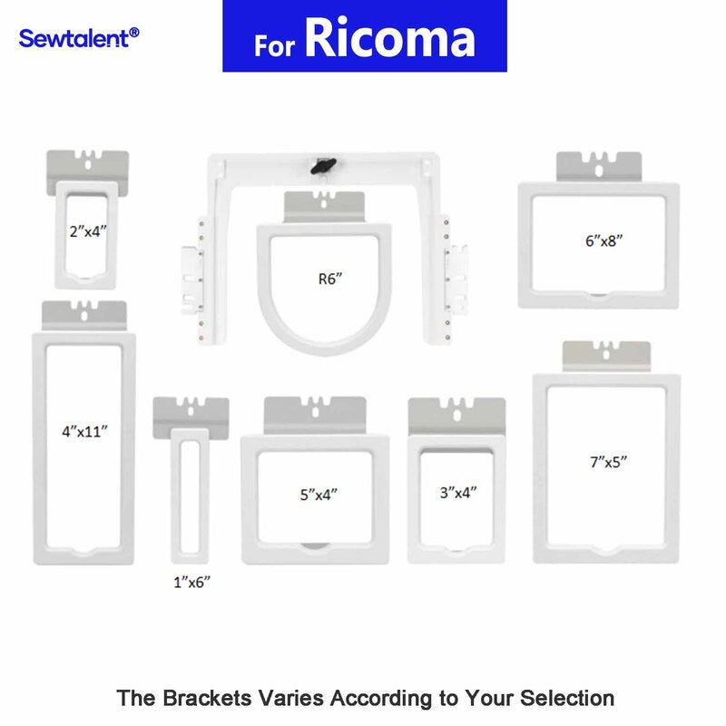 8in1 Magnetic Hoops for Ricoma Embroidery Machines