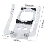 Dimension diagram of the 3.9-inch positioning fixture and guide rails