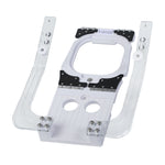 Close-up of the 3.9-inch hoop positioning fixture