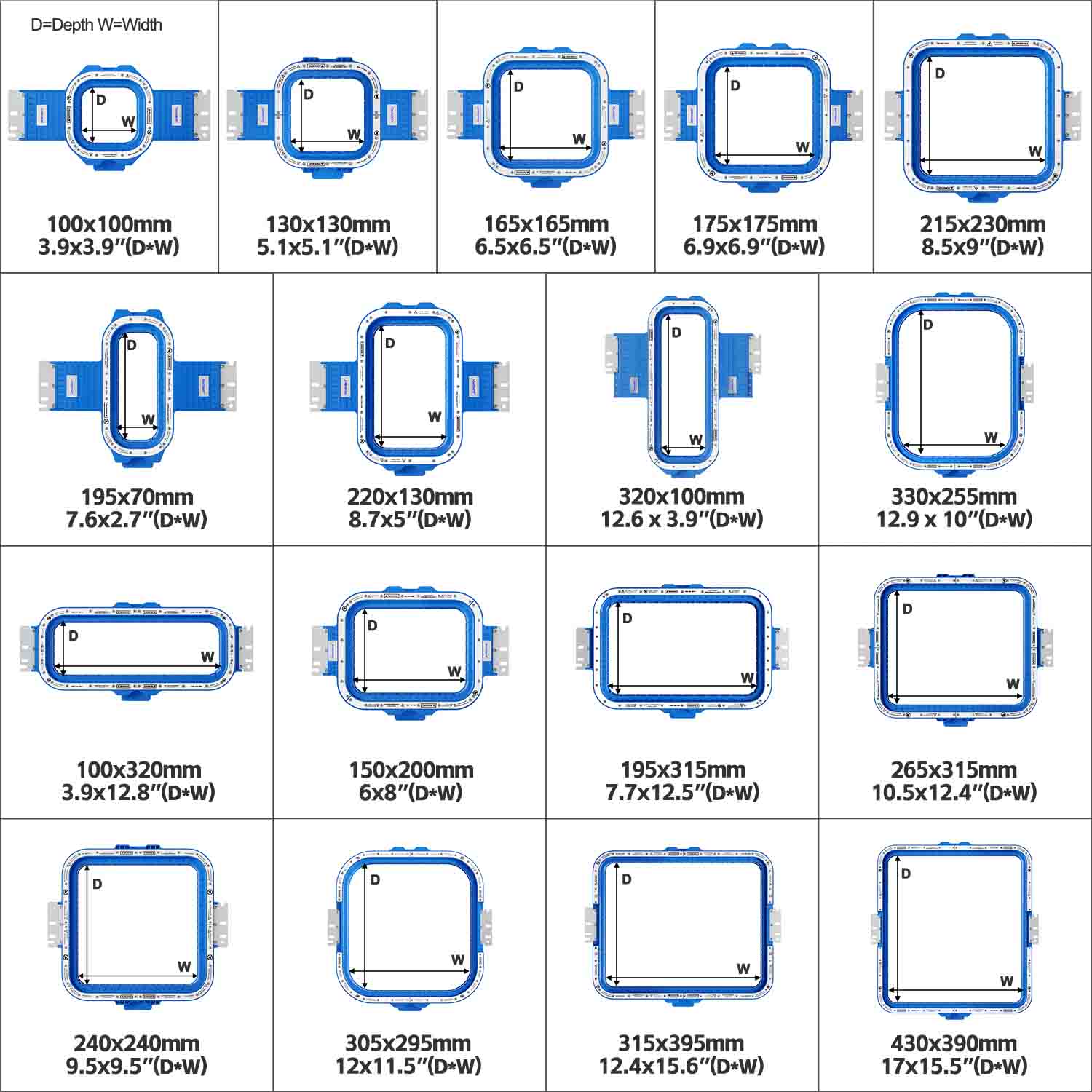 17 different sizes magnetic hoop mighty hoop for sale